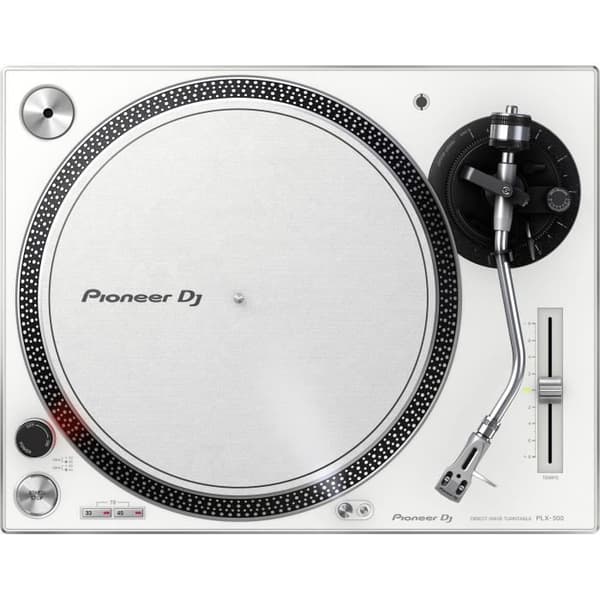 PIONEER PLX-500 White - 3-växlad direktdriven skivspelare (33-45-78 rpm) med inbyggd förförstärkare och USB-port