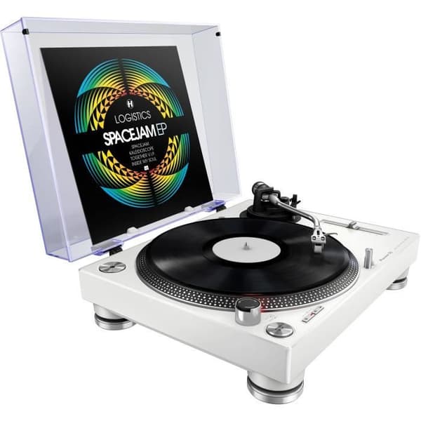 PIONEER PLX-500 White - 3-växlad direktdriven skivspelare (33-45-78 rpm) med inbyggd förförstärkare och USB-port