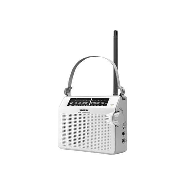 SANGEAN PR-D6 bärbar radio - Analog AM/FM - Basjustering - Vit