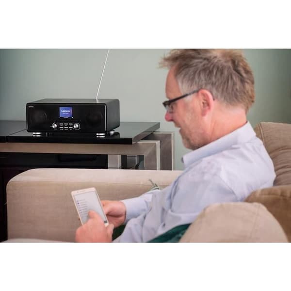 Lenco DAR-061BK - DAB+/FM-radio med CD-spelare och Bluetooth® - Svart