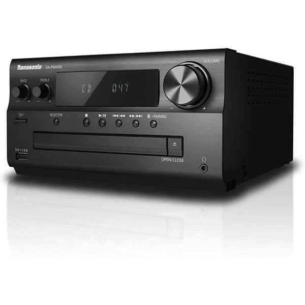 PANASONIC SC-PMX94 stereosystem - AUX, Bluetooth, DAB+, CD, FM - Högupplöst ljud 2 x 60 W svart