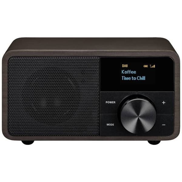 DAB+ radio - SANGEAN - ÄKTA MINI DAB+ - Bluetooth - AUX in - Svart träfodral