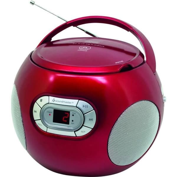 Boombox - SOUNDMASTER - SCD2120RO - CD-spelare - Radio - Röd