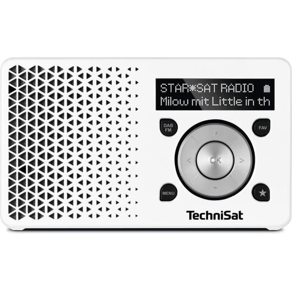 TechniSat DigitRadio 1 bärbar radio - DAB+, FM - Silver, Vit