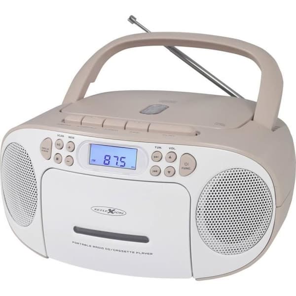Radio-CD-spelare - Reflexion - RCR2260PK - FM - AUX - Stereo - Rosa