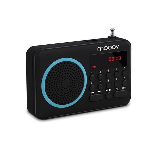 MET 477203 Bärbar FM-radio Blå