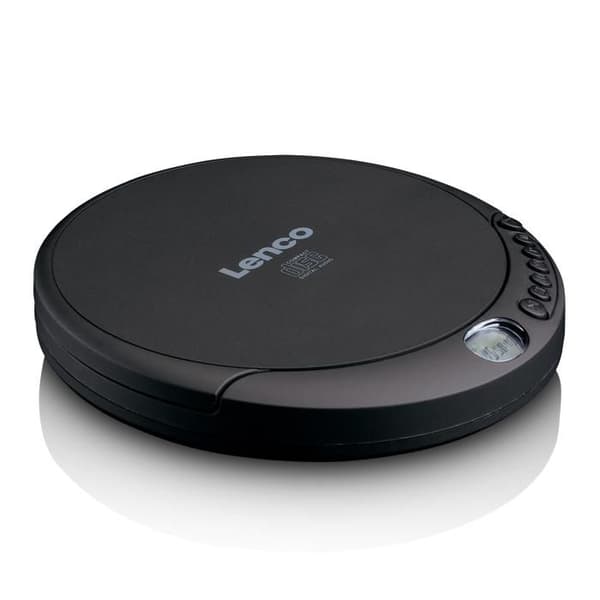 Bärbar CD-spelare - Lenco - CD-010 - Svart - LCD-skärm - Slumpmässiga och upprepade lägen