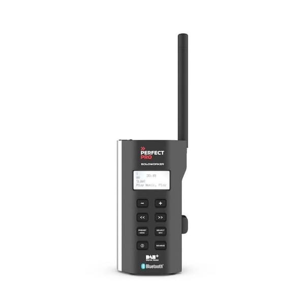Soloworker IP64 Perfect Pro Rechargeable Pocket Radio Svart