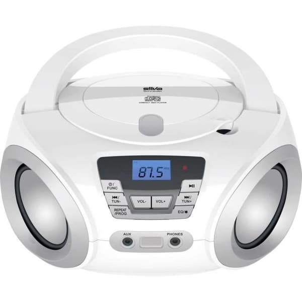 Silva Schneider PCD 19.1 FM AUX CD-spelare radio - Vit