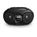 Miniatyrbild 3 av 3: Boombox - PHILIPS - AZ215/12 - CD-spelare - FM-radio - Röd