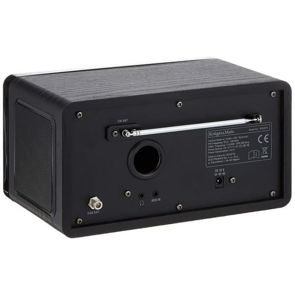 Krüger - Matz Krüger-Matz Internetradio med väderstation, larm, RDS, Bluetooth FM/Dab+, Internet Svart - KM0816