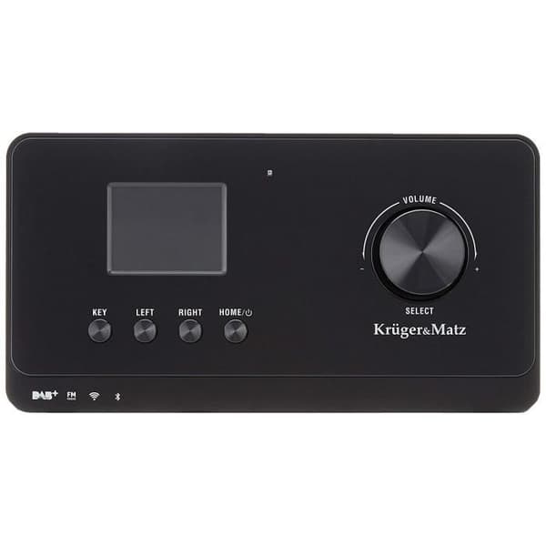 Krüger - Matz Krüger-Matz Internetradio med väderstation, larm, RDS, Bluetooth FM/Dab+, Internet Svart - KM0816