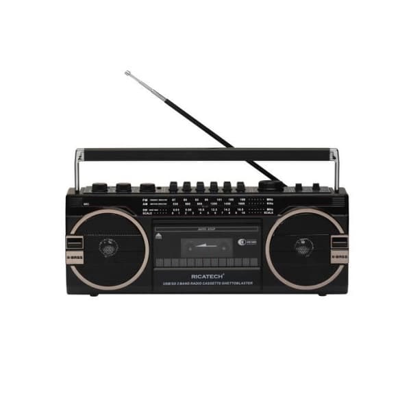 Boombox - Ricatech - PR1980 - Kassettspelare - USB-port - SD-port