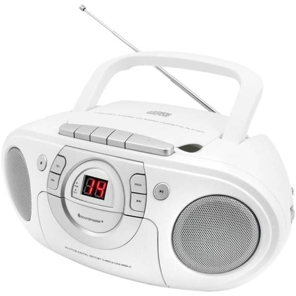 soundmaster SCD5100WE Radio-CD-spelare FM CD, AUX, Kassett, FM vit