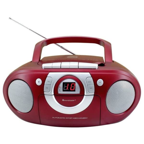 soundmaster SCD5100RO Radio-CD-spelare FM CD, AUX, Kassett, FM mörkröd
