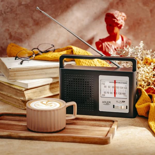 Radio - Adler - AD 1909 - AM/FM - Portabel - Teleskopantenn - Nätadapter/batteri