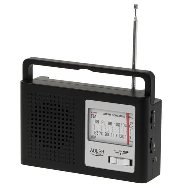 Radio - Adler - AD 1909 - AM/FM - Portabel - Teleskopantenn - Nätadapter/batteri