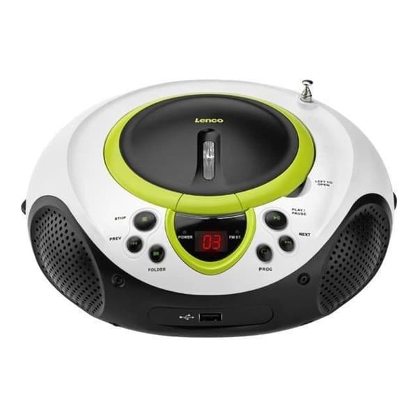 Boombox - LENCO - SCD-38 CD-spelare - CD/MP3-spelare - FM-radio - USB-port