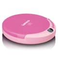 Miniatyrbild 3 av 6: Bärbar CD-spelare - Lenco - CD-011 - Rosa - Hörlurar ingår - Uppladdningsbar via Micro USB
