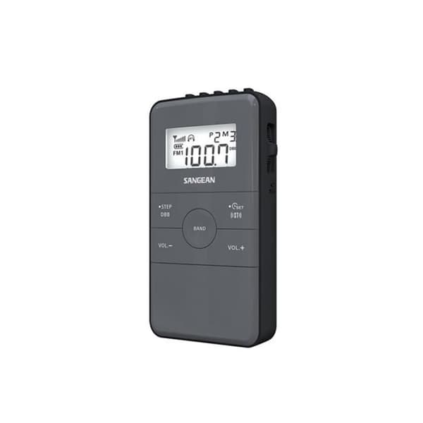 Sangean FM/AM bärbar radio - Pocket 140 Black - Uppladdningsbart batteri - 40 förinställningar