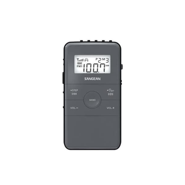 Sangean FM/AM bärbar radio - Pocket 140 Black - Uppladdningsbart batteri - 40 förinställningar