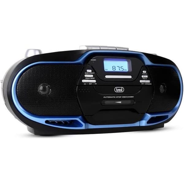 Boombox - TREVI - CMP 574 - CD-spelare, USB, Radio - Svart och blå
