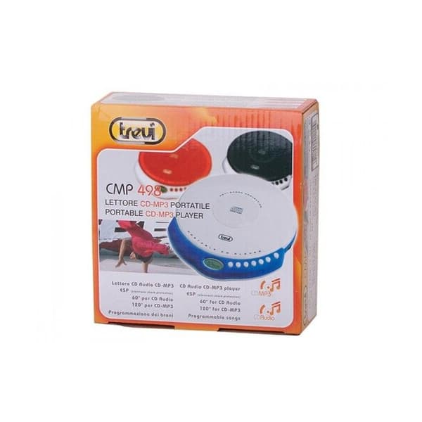 TREVI CMP 498 Bärbar CD Mp3-spelare - LCD-skärm - Svart