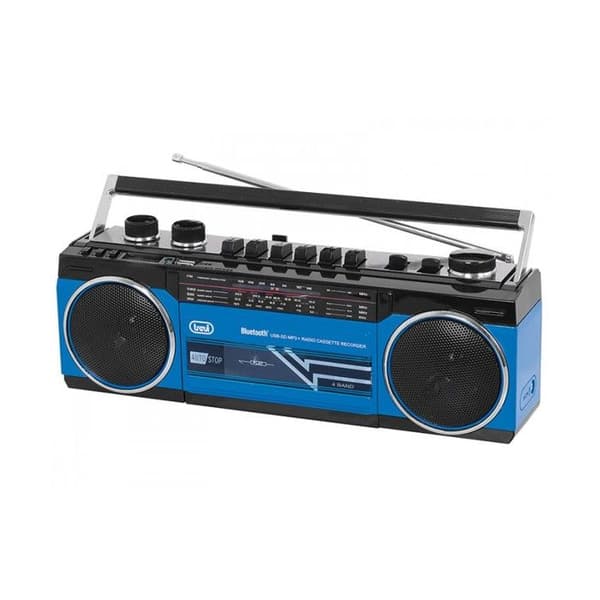 RADIO K7 BT BLÅ USB SD RR 501 BT TREVI