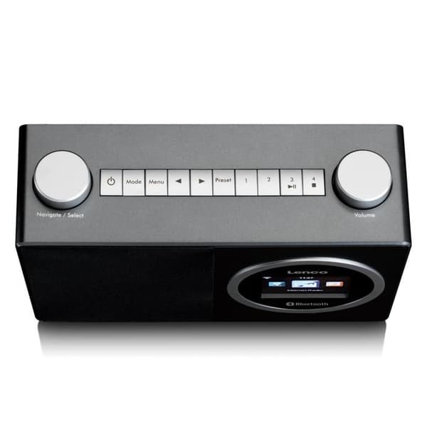 Lenco DIR-70BK - Internetradio med färgdisplay och Bluetooth® - Svart