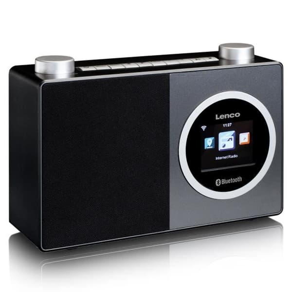 Lenco DIR-70BK - Internetradio med färgdisplay och Bluetooth® - Svart
