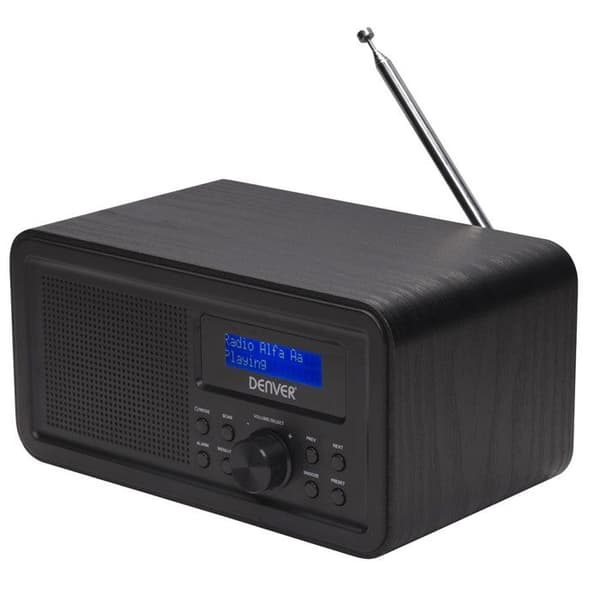 Bärbar radio - Denver - DAB-30BLACK - DAB+ - FM - 1W RMS - Svart