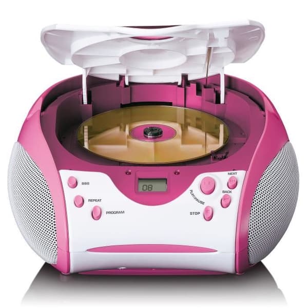 Lenco SCD-24PK barn - Bärbar radio med CD-spelare - Rosa