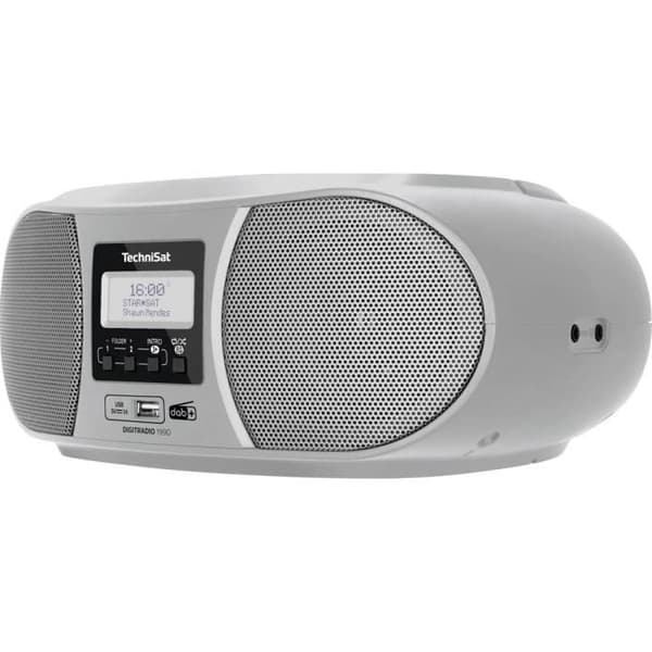 Radio-CD-spelare - TECHNISAT - DIGITRADIO 1990 - DAB+, FM, Bluetooth - Grå - USB