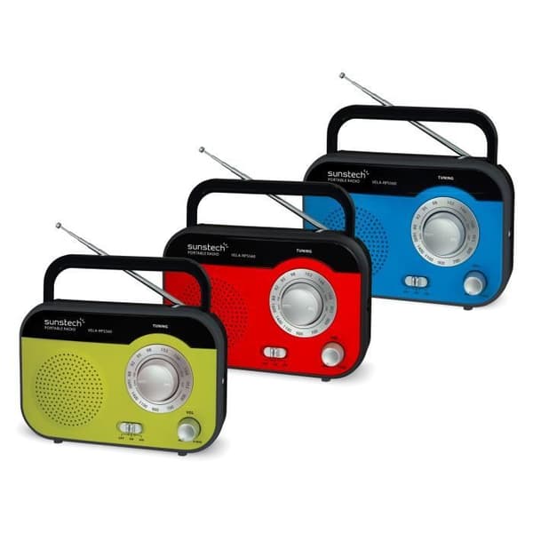 Sunstech RPS560 Bärbar Radio - Analog AM/FM - 0,8 W - 1-vägs - 7,5 cm - Blå