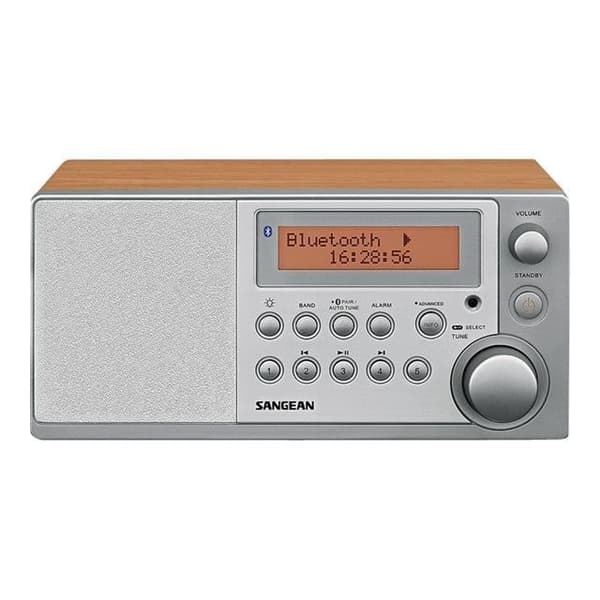 Sangean DDR31BT klockradio - Valnöt - DAB+/FM - 4W RMS - Bluetooth
