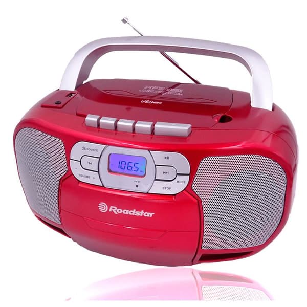 Radio Portabel - Roadstar - RCR-4635UMPRD - Röd - CD-MP3 Spelare - PLL Tuner