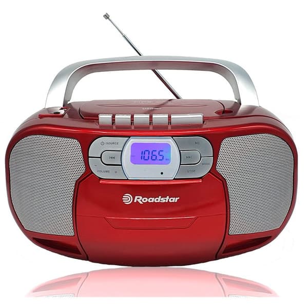 Radio Portabel - Roadstar - RCR-4635UMPRD - Röd - CD-MP3 Spelare - PLL Tuner