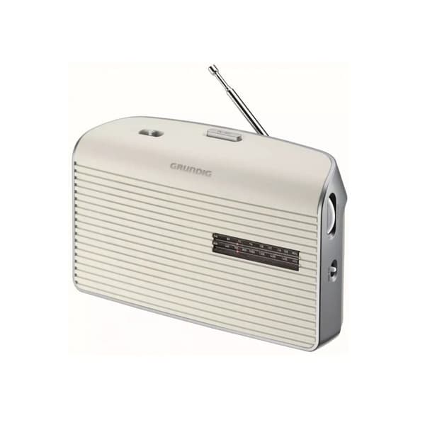 Bärbar radio - GRUNDIG - MUSIC60XWS - FM/MW analog - Teleskopantenn - Vit