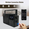 Miniatyrbild 4 av 6: Retekess TR640 Radio Internet, Digital Dab Radio Bärbar, Digital FM Radio, Trådlös Anslutning, Extern Antenn, Lämplig för Entusiaster