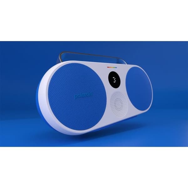 Trådlöst Bluetooth-högtalare - Polaroid - Musikspelare 3 - Blå och vit - Bluetooth-anslutning - Trådlös