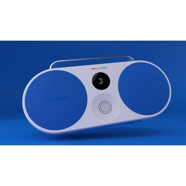 Trådlöst Bluetooth-högtalare - Polaroid - Musikspelare 3 - Blå och vit - Bluetooth-anslutning - Trådlös
