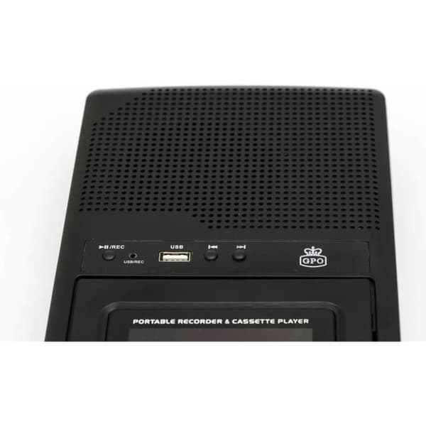 GPO CRS132 USB Kassettbandspelare med Inbyggd Extern Mikrofon