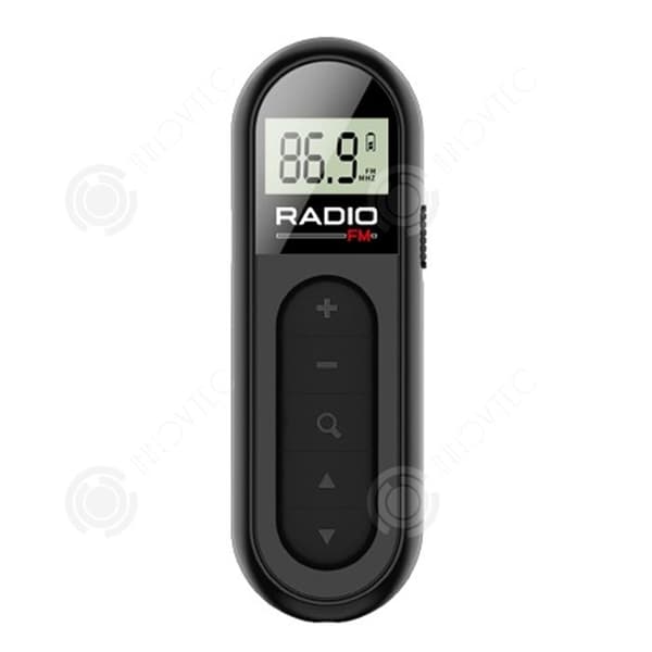 INN Mini Portable Pocket Radio med ryggklämma Uppladdningsbar trådlös Walkman FM AM hörlursuttag utomhus med hörlurar