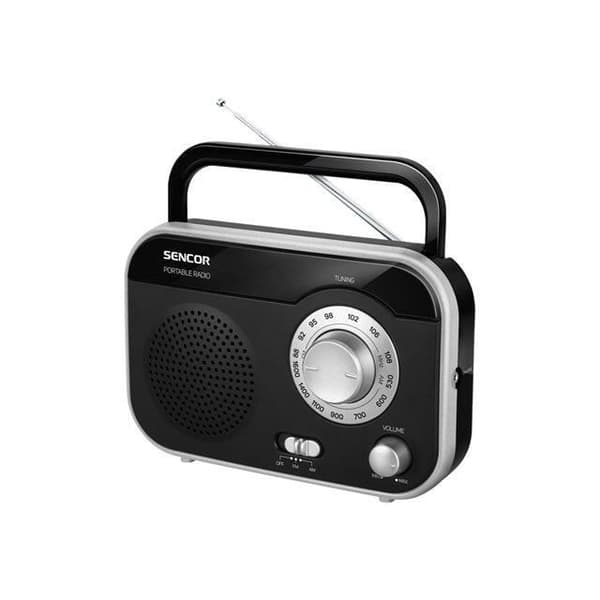 Bärbar radio - SENCOR - SRD 210 BS - Analog AM/FM - Integrerad 1W högtalare