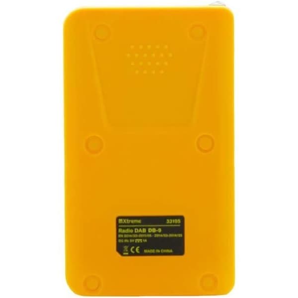 Mini digital radio DAB - Xtreme Videogames - Portable - Bluetooth - LCD-skärm - Gul