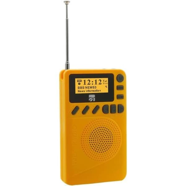 Mini digital radio DAB - Xtreme Videogames - Portable - Bluetooth - LCD-skärm - Gul
