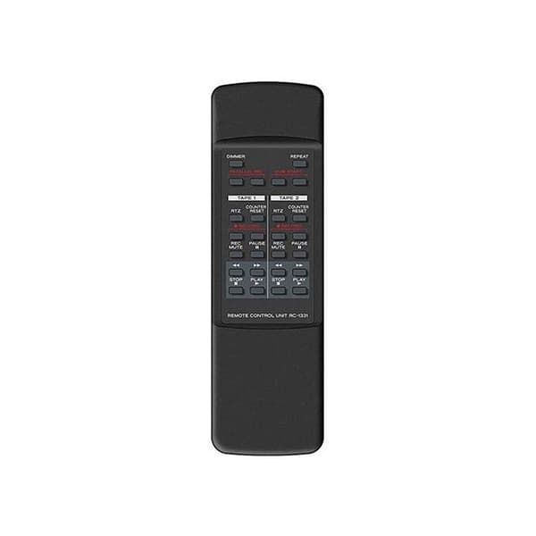 TEAC W-1200 - Tvådeckars kassettspelare - Svart - 30-1500 Hz - 6,3 mm - 22 W