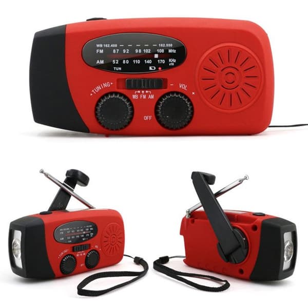 INN® Nödmultifunktionsradio för miljöskydd Solar AM/FM/NOAA Radio Vev Mono Manuell Rou
