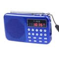 Miniatyrbild 1 av 4: Bärbar högtalare - Universal - FM - Blå LED - USB2.0 - Radio och ficklampa funktion