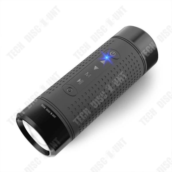TD® Multifunktionell vattentät Bluetooth-ljudhögtalare Utomhus Bluetooth-anslutning Bärbar starkt ljus USB-gränssnitt Högtalare